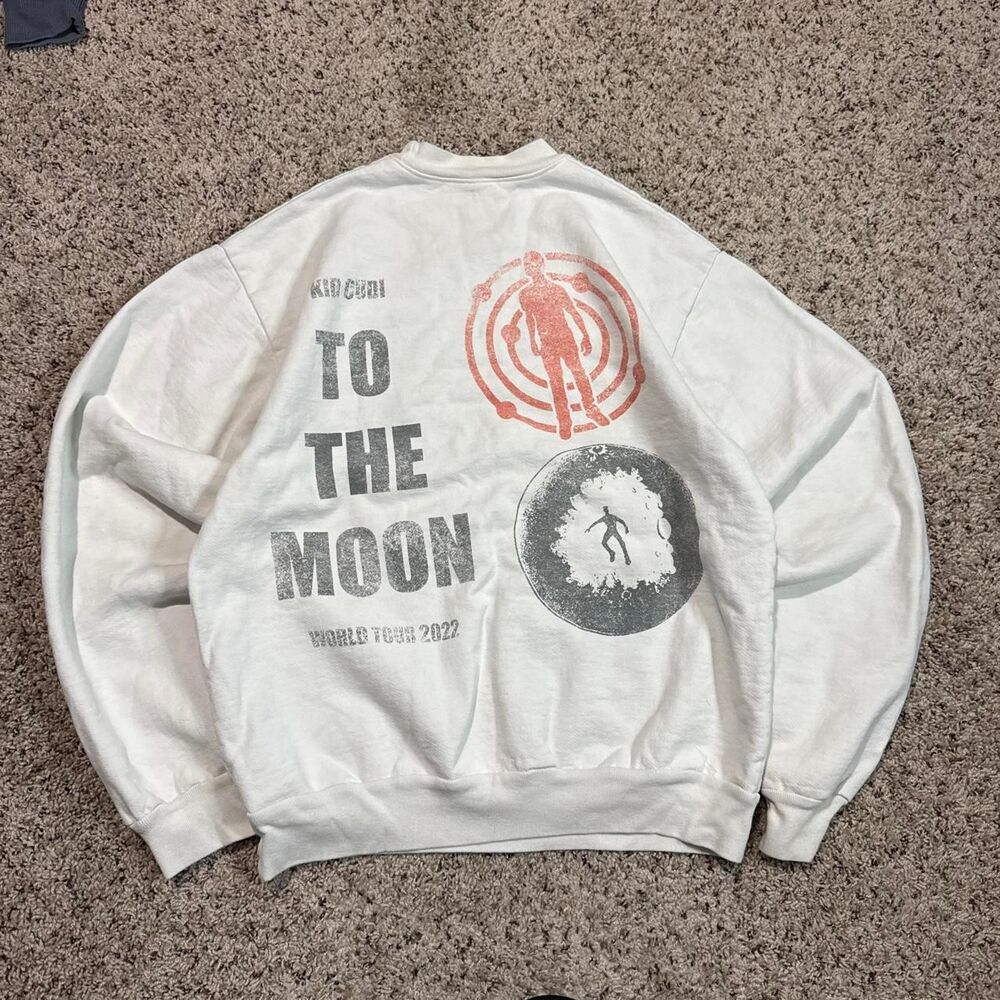 Unbranded Men's White and Grey Sweatshirt